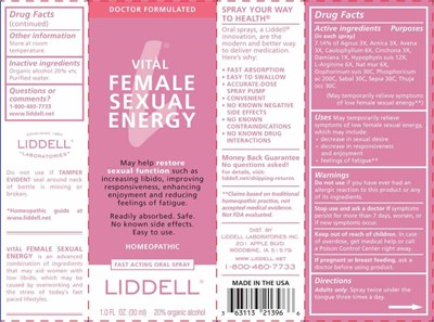 Vital Female Sexual Energy Ctn (Lidl33vital Female Sexual Energy Ctn 6 19 25)